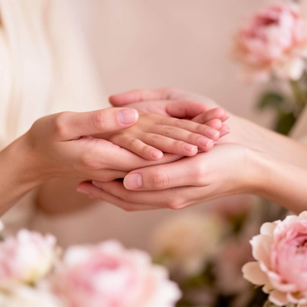 Hands held in support